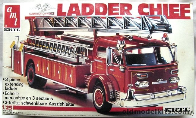 AMT 1/25 American LaFrance Ladder Chief  Fire Truck (1000 Series), 6668 plastic model kit